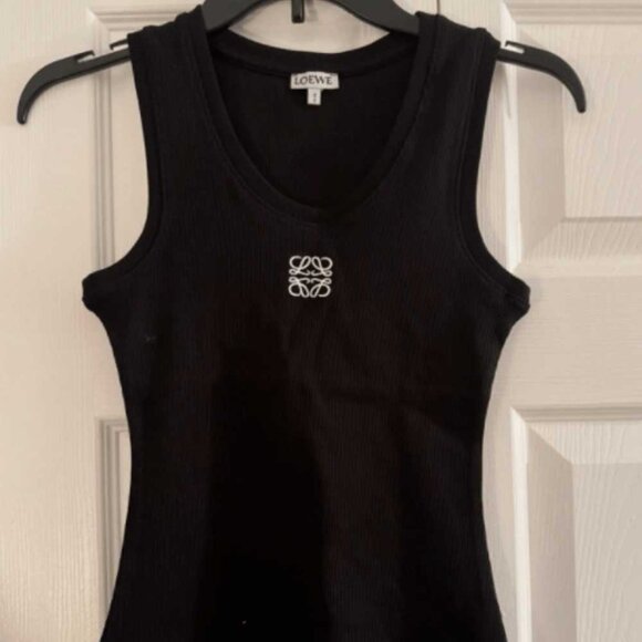 Loewe Cropped Anagram Tank Top - Picture 1 of 4